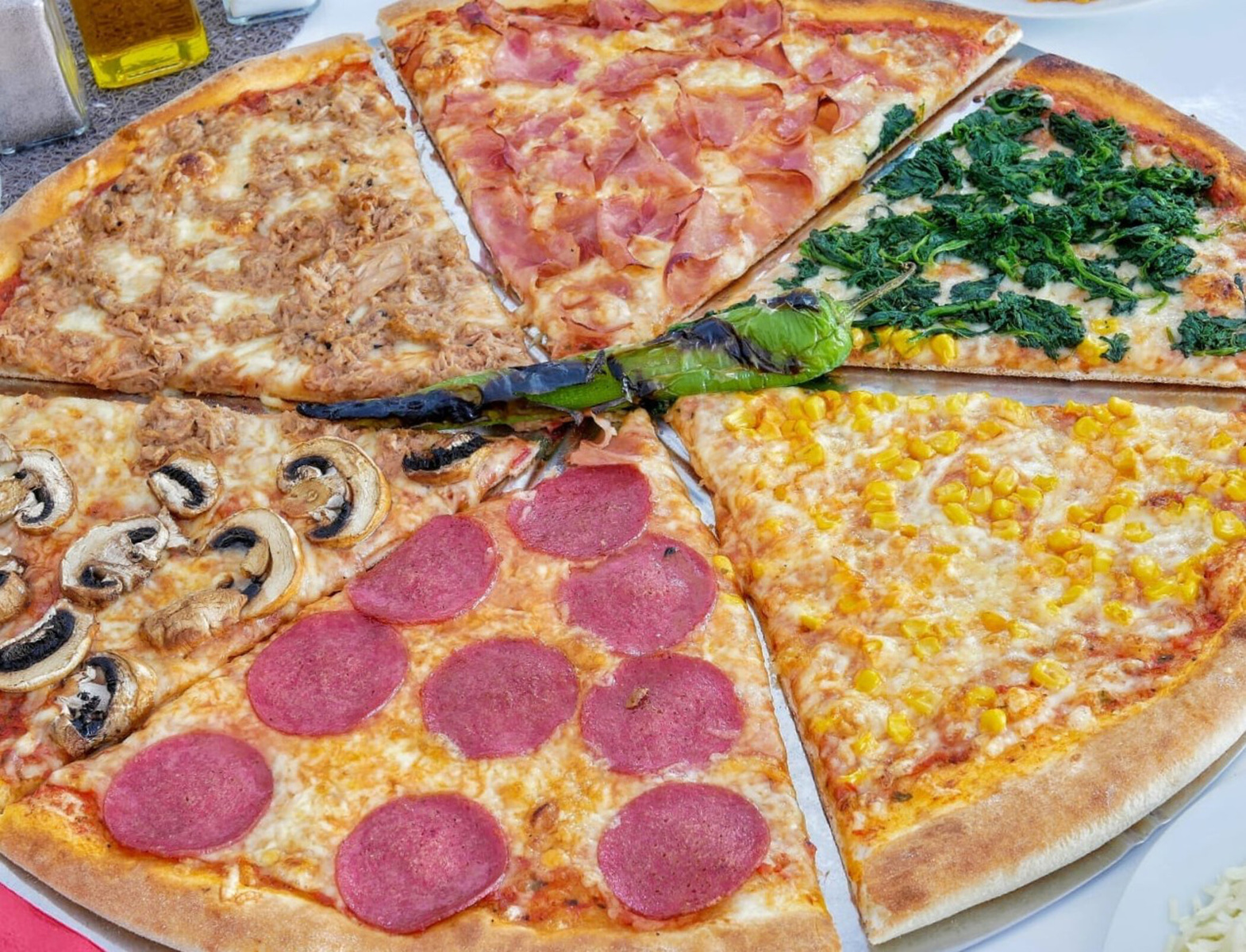 Pizzavariationen der Pizzeria Marino